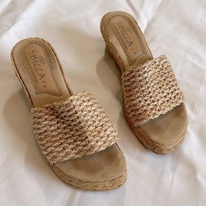 Sbicca tan summer sandal/mules